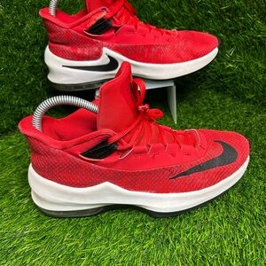 Nike Red and Black Sports Sneakers